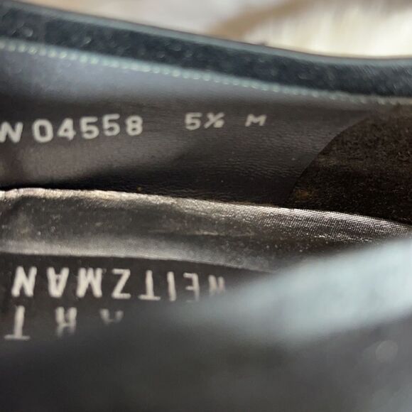 Stuart Weitzman Black Satin Chicflats Ballet Flats - Picture 5 of 6